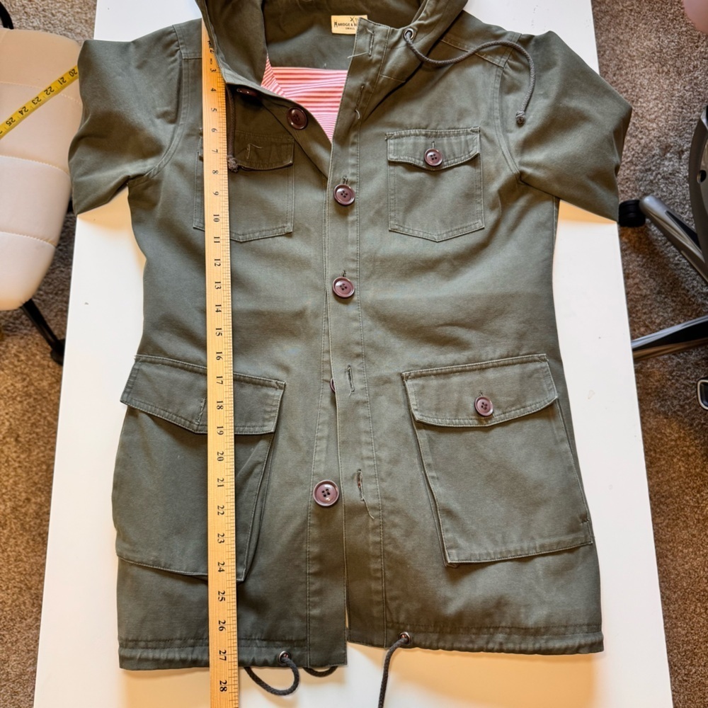 Bridge & Burn Long 💯% Cotton Hooded Button Up Jacket Women’s size small - Picture 14 of 14